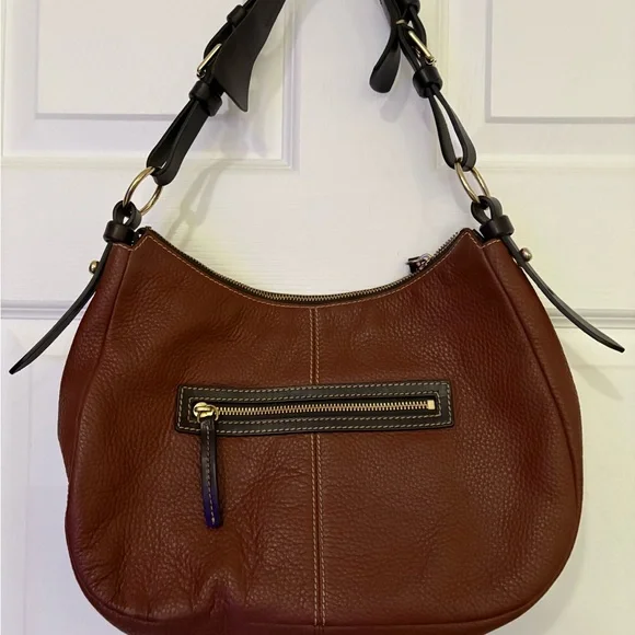 EUC Dooney & Bourke Brown Safari Pebbled Grain Leather Medium Shoulder
Bag - Picture 9 of 13